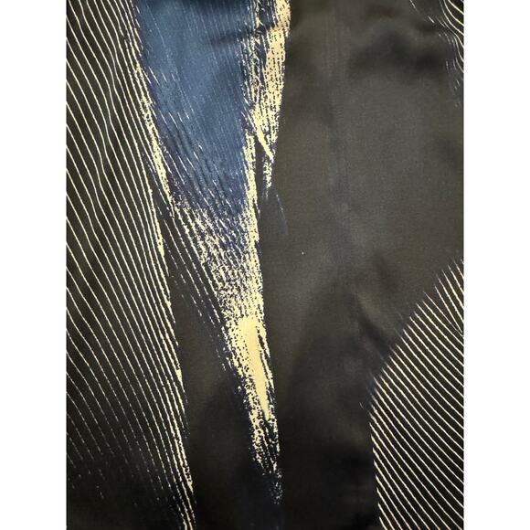 Elie Tahari Navy Abstract Halter Neck Top Size XS - Picture 6 of 6